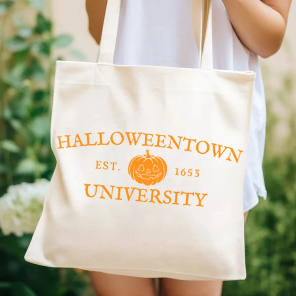 Halloweentown University Est 1653 Tote Bags Happy Halloween Women's Handbag Halloweentown 1653 Women's Handbag's Gift Tote Bag's