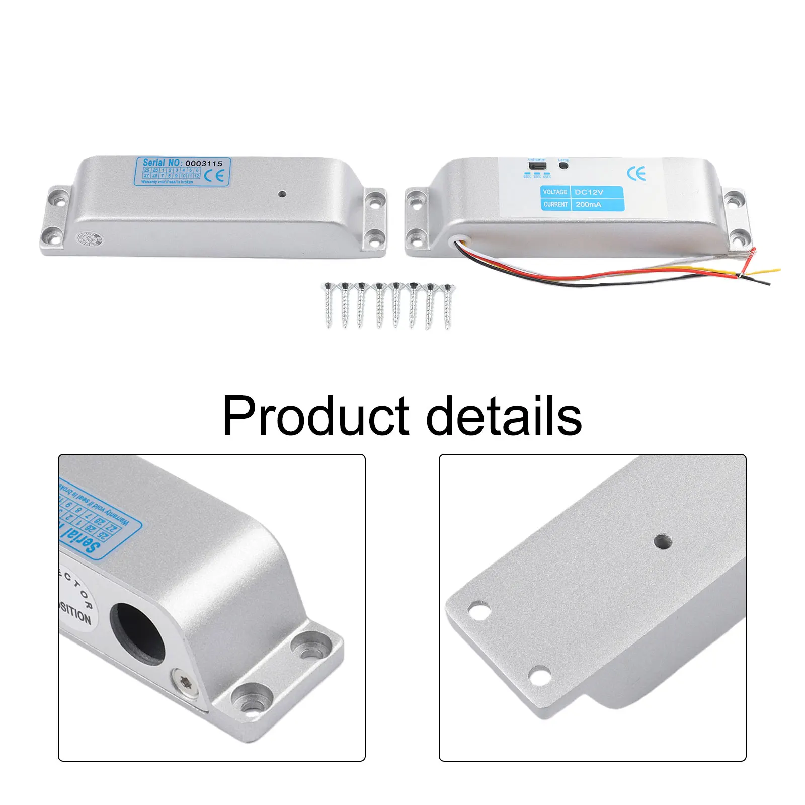 Screw Bag KG Capacity Low Power Consumption Function Energized To Lock KG Capacity Low Power Consumption Function