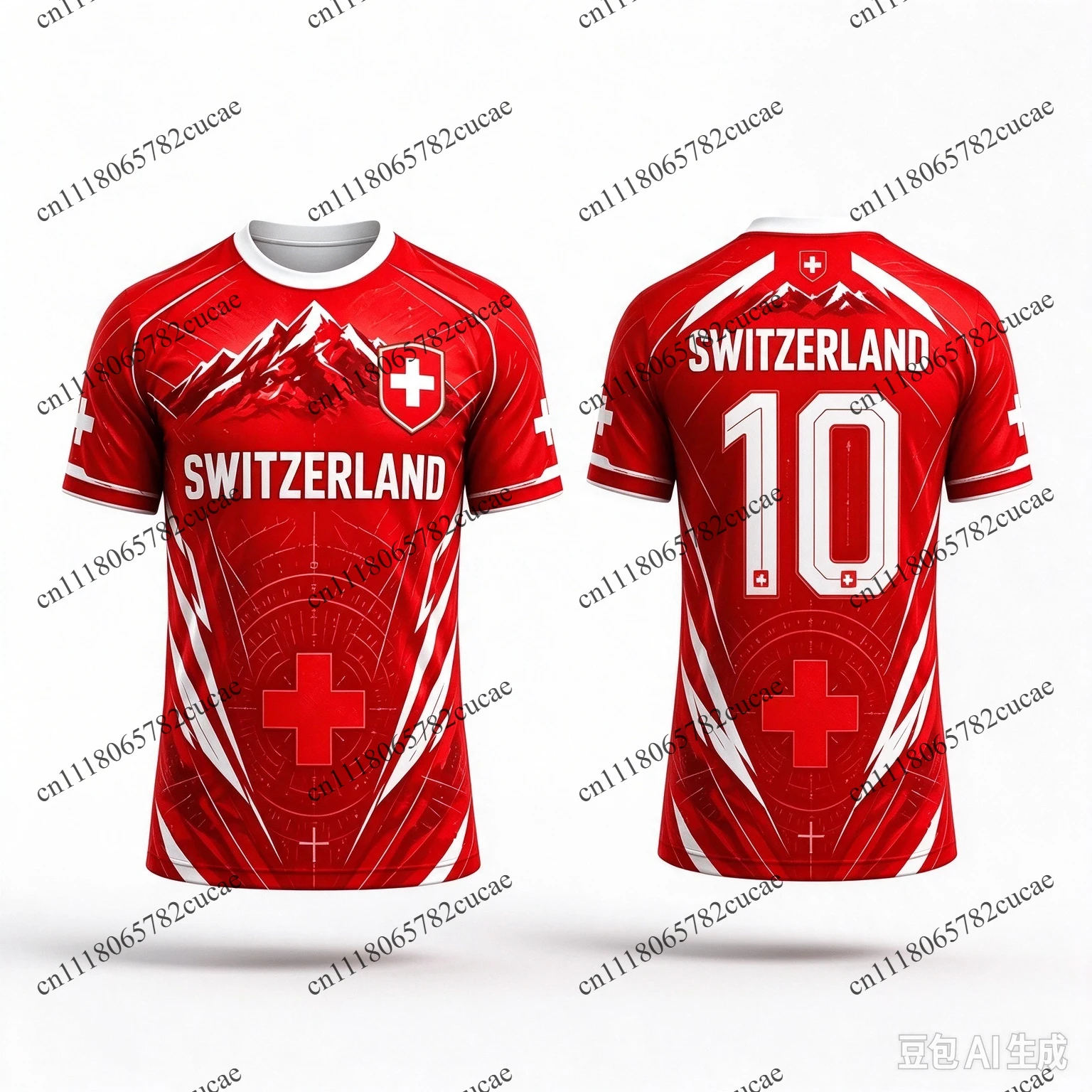 2026 Türkiye Amed SK 3D Printed Football Jersey Men Breathable Quick Drying Short Sleeved T-shirt Family Matching Clothing
