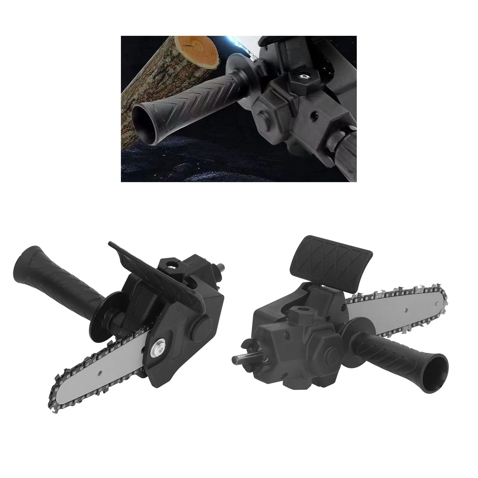 Drill To Saw Adapter Anti Slip Portable Light  Auxiliary Handle Easy Assembly Saw Conversion Head for Woodwork