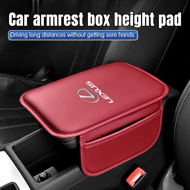 Car Armrest Box Pad Leather Armrest Mat Car Accessories For Lexus ES240 ES250 ES350 IS250 IS300 RX270 NX300 RX300 RX350 RX400H