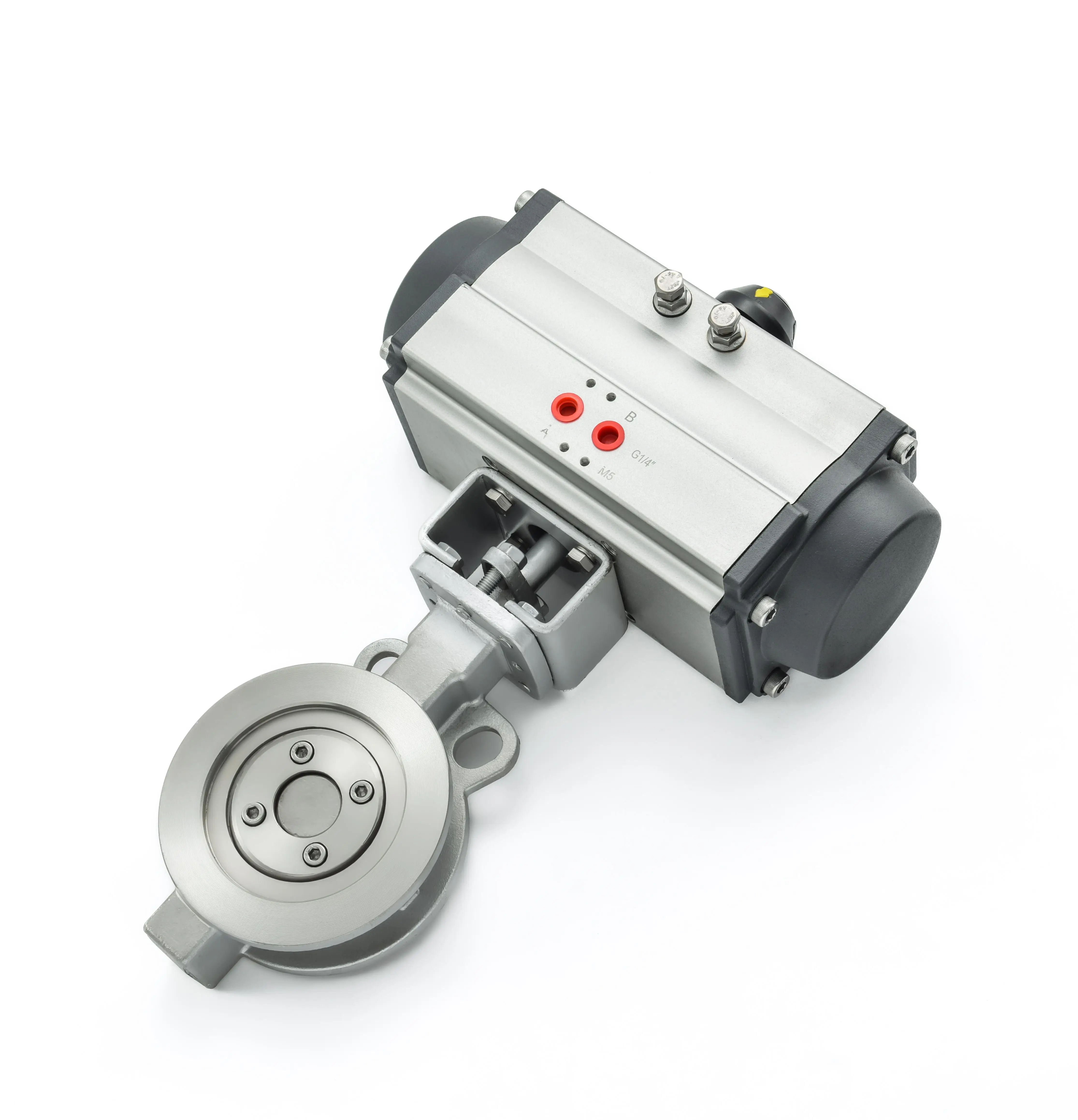 

D673W-16P High Temperature Steam Heat Transfer Stainless Steel Butterfly Valve for Oil Asphalt Eccentric Hard Seal Pneumatic