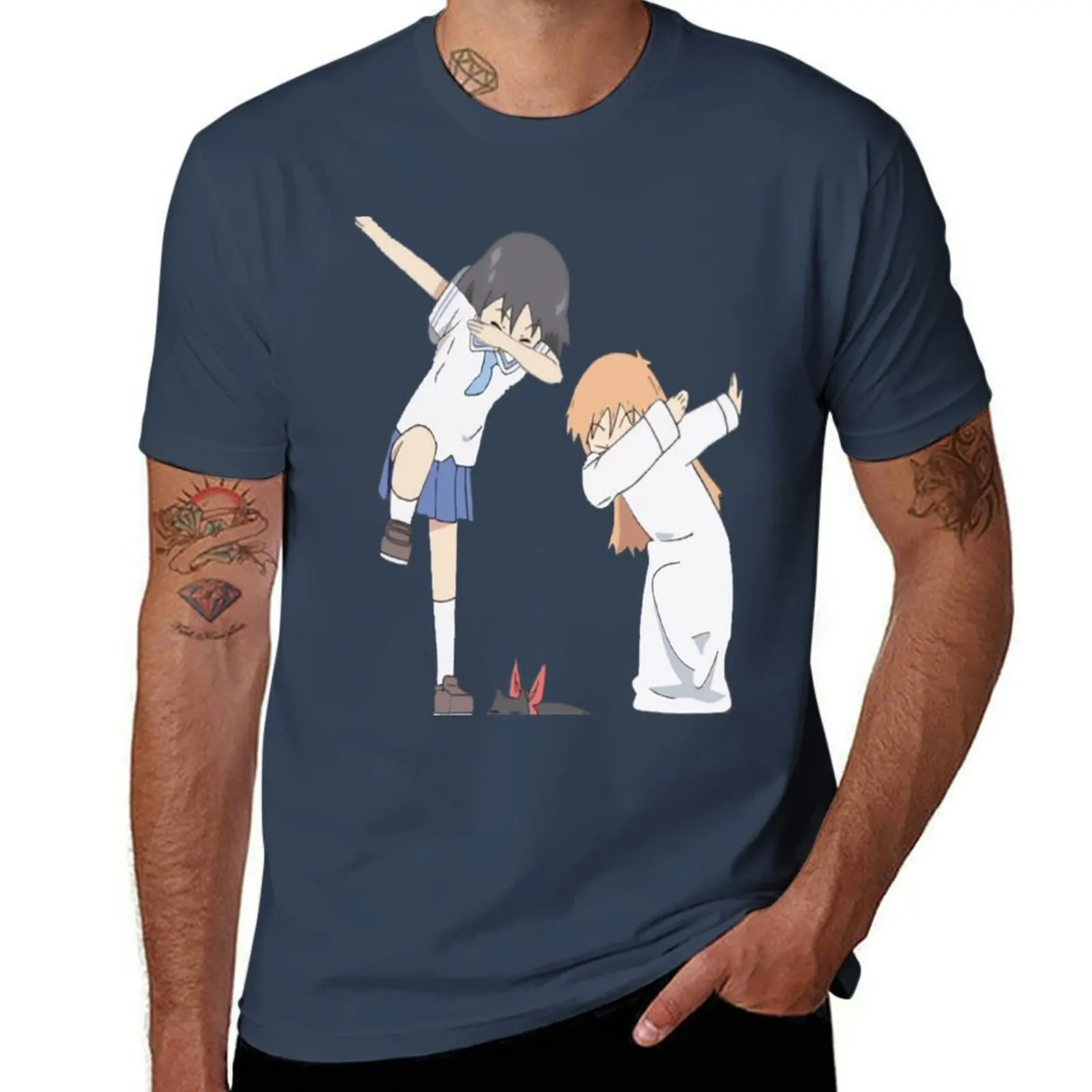 

Nichijou - Dab Shinonome T-Shirt Light Athletic Short Sleeve Tee Shirt