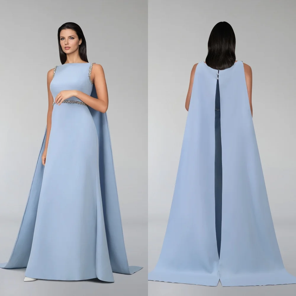 

Customized Chinese Style Jersey Pleat Sequined A-line O-Neck Midi Dresses Bespoke Occasion Dresses Classic Exquisite Modern Styl