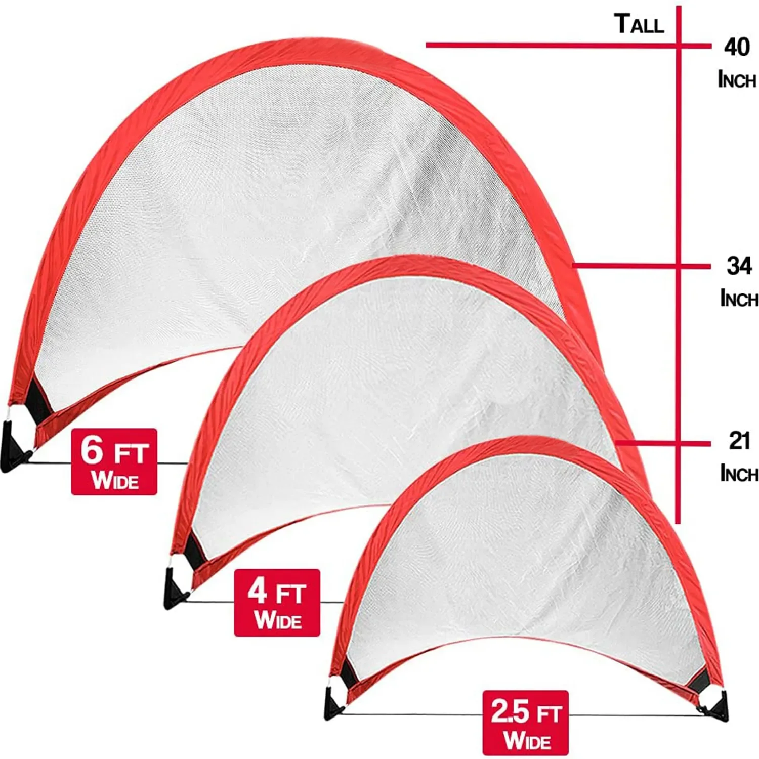 High quality folding football goal portable football practice training net with easy storage bag