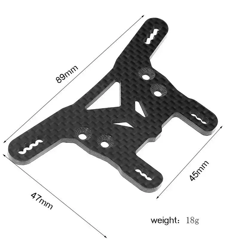 Carbon Fiber Front and Rear Shock Tower Plate for Tamiya XV02 XV-02 Pro 58707 1/10 RC Car Upgrades Parts Accessories