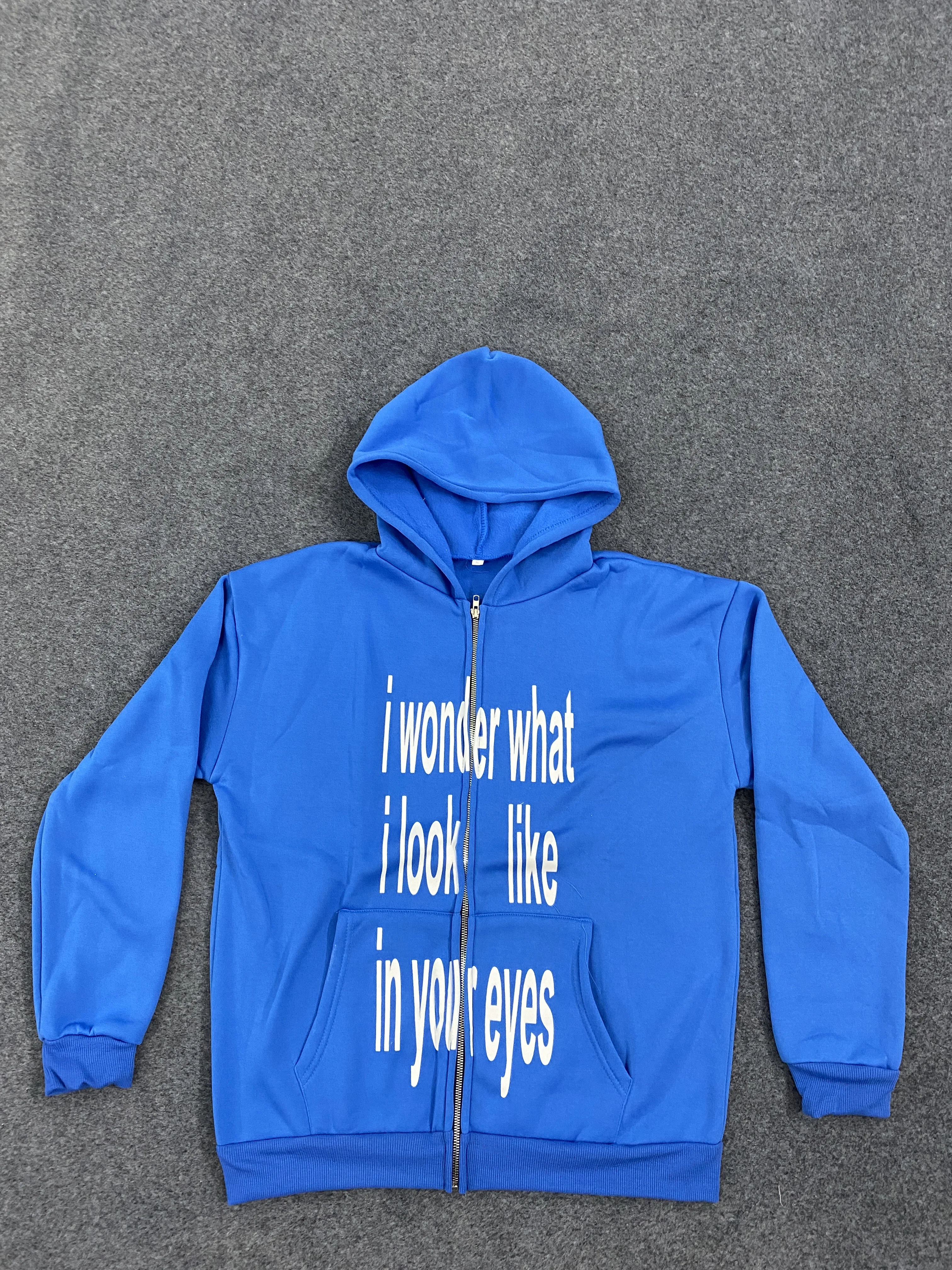 

Letter printed cardigan with zipper sweatshirt for both men and women, street style loose fit hoodie for couples, warm autumn