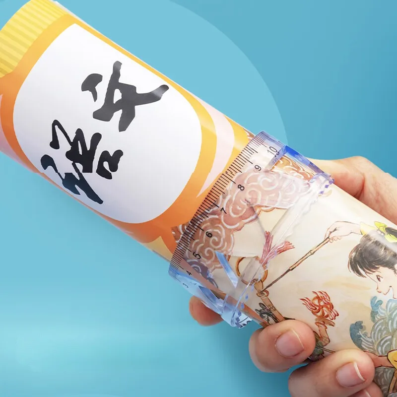 M&G 15 センチメートル透明ソフト定規、波定規壊れにくい耐久性のあるソフトストレート定規学校文具