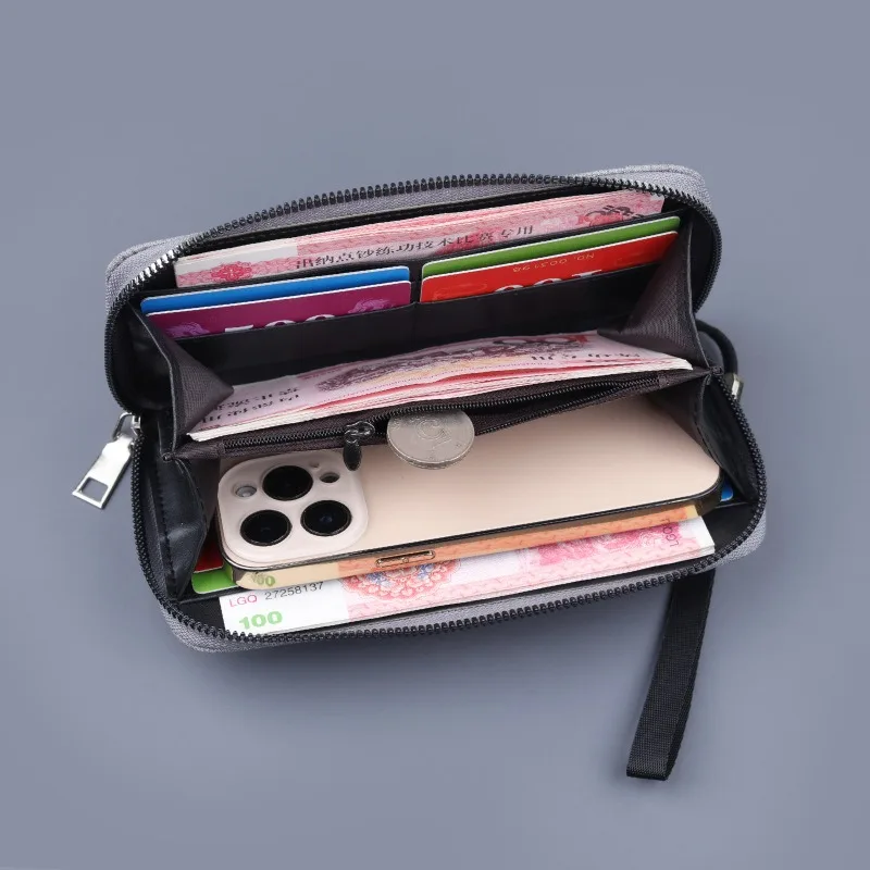 Men Business Wallet Handbag Credit Card Money Pouch Canvas Purse For Volvo Xc60 Xc90 V40 V60 S60 V50 V90 S80 C40 XC40 V70 XC70