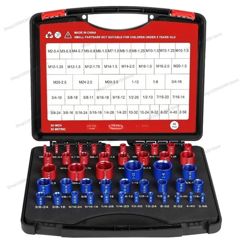For Thread Inspector Nut and Bolt Thread Inspector, Inch and Metric Box Set Thread Gauge