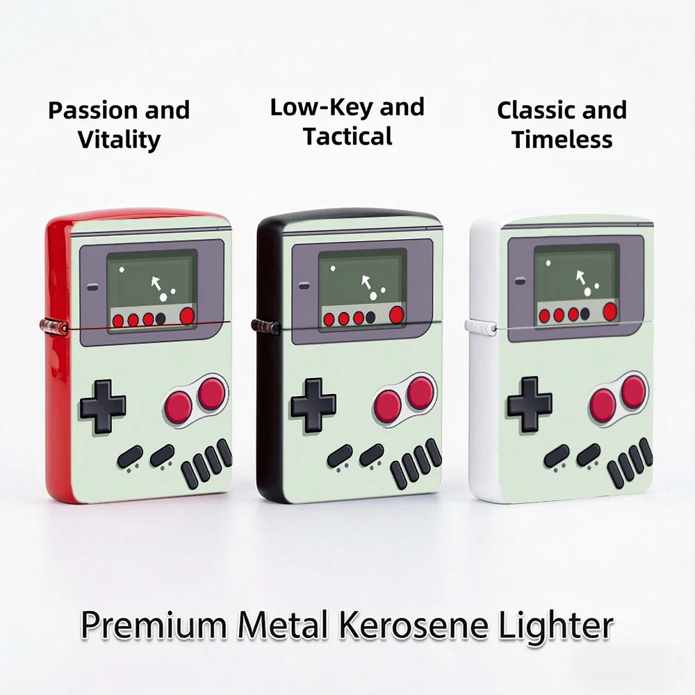 game retro Flip Top Lighter lighters vintage Classic Handheld Game Device 90s Retro Gaming Art Print lighters for smokers