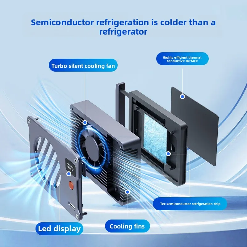Camera radiator A7M4/ZVE10 semiconductor cooling silent fan SLR live recording cooling accessories
