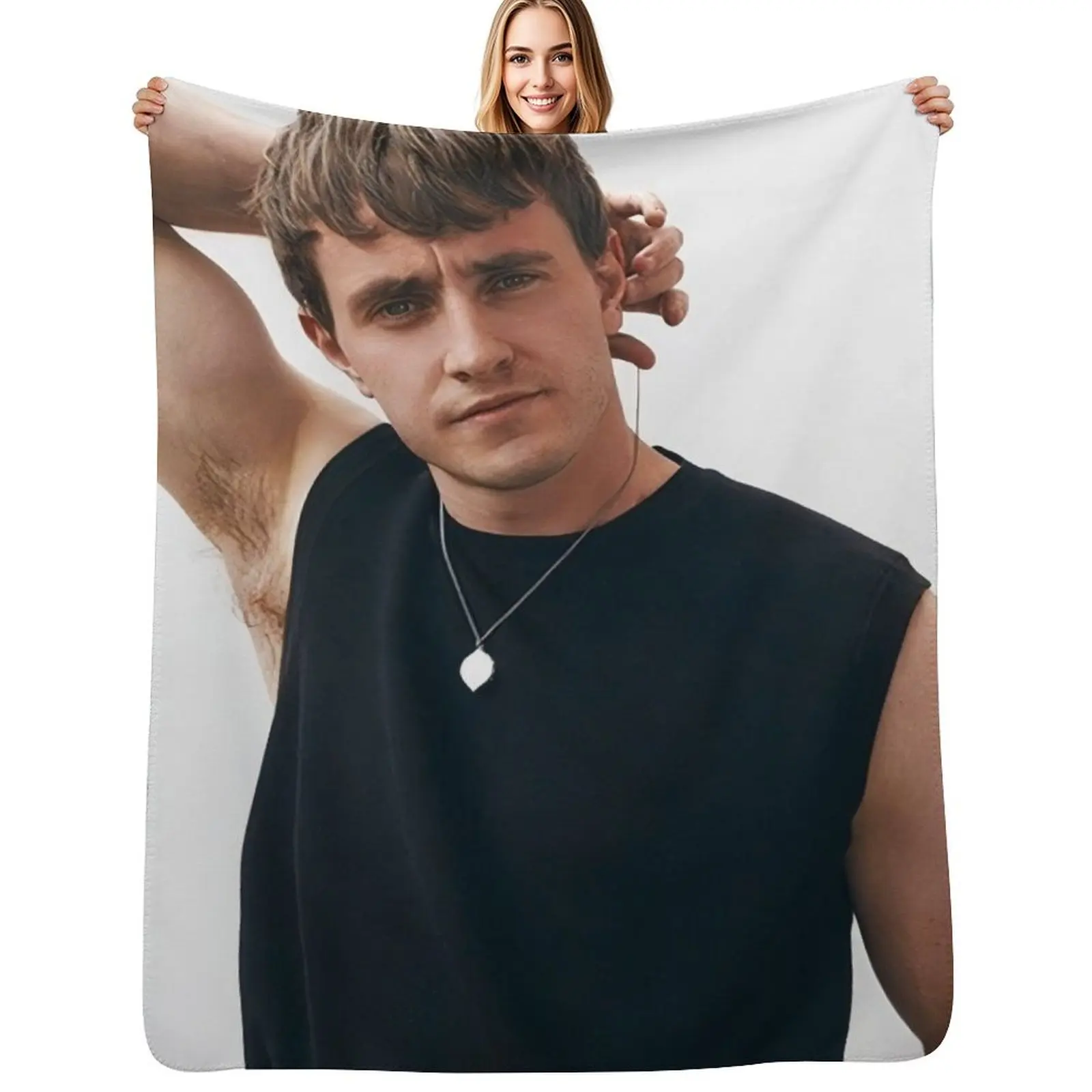 

Paul Mescal Throw Blanket Soft Sherpa Fleece Warm Blanket for Winter
