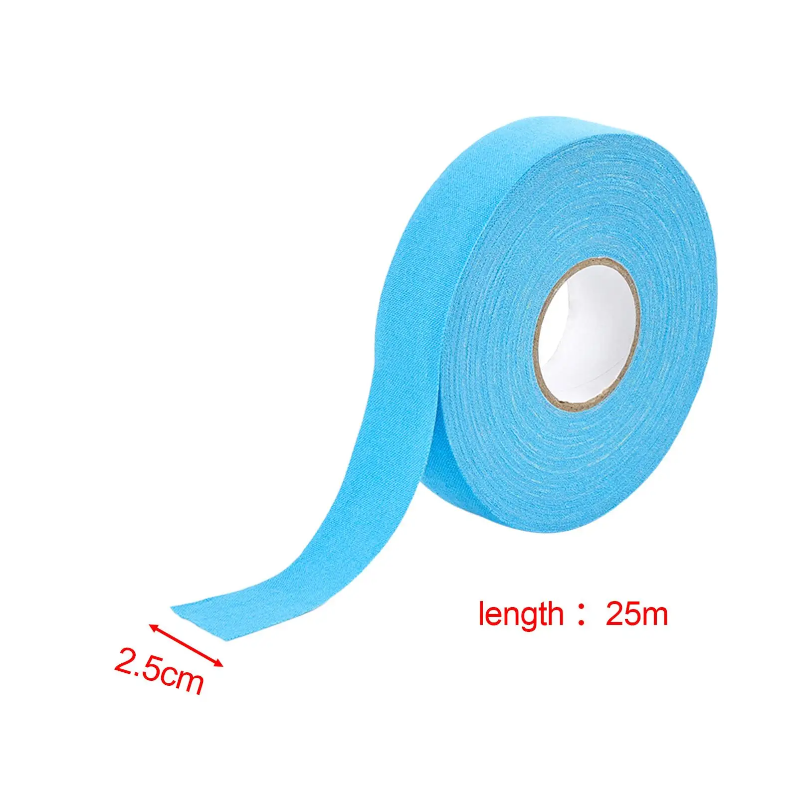 Cinta de tela para Hockey sobre hielo, 2,5 cm x 25M, para ejercicio de béisbol