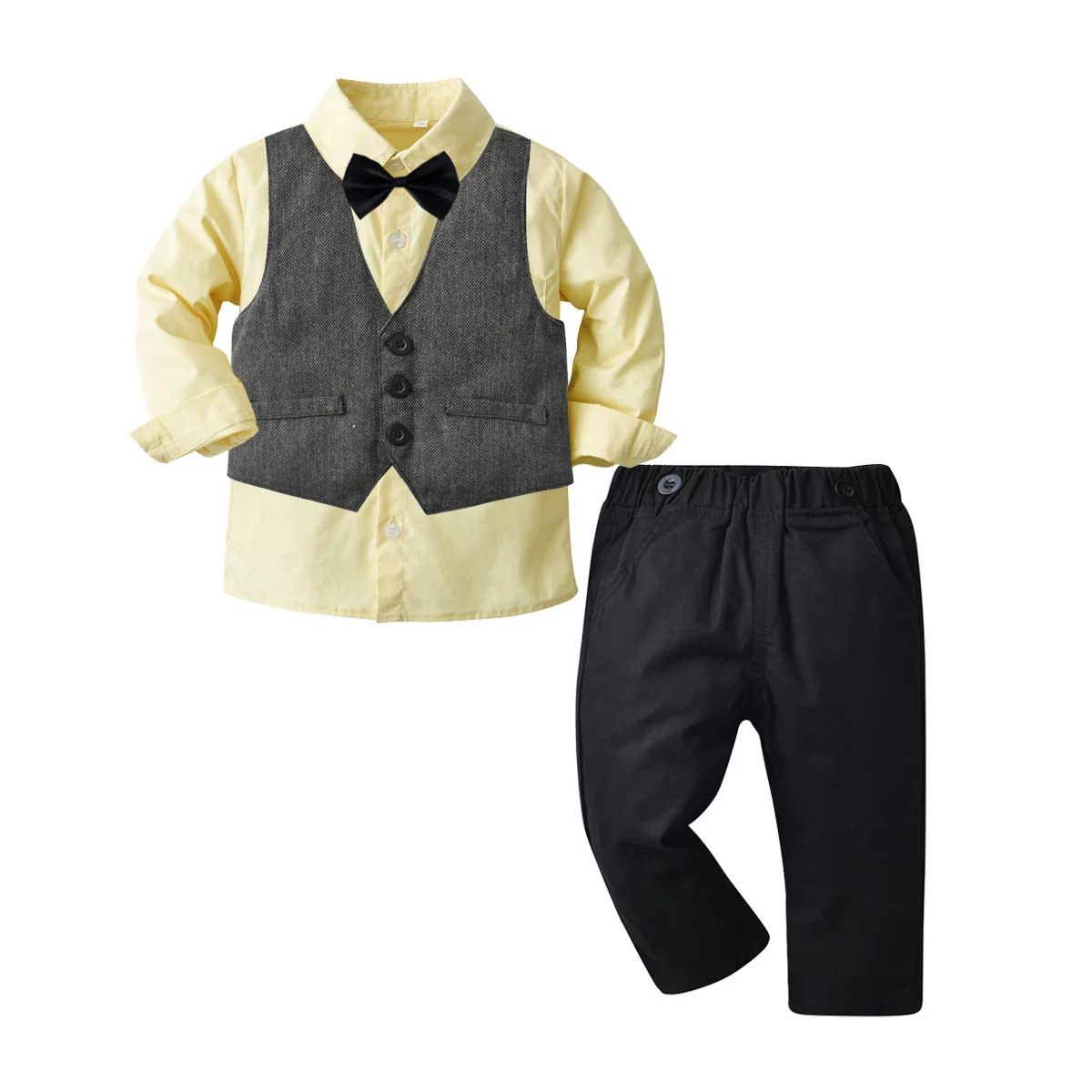 

Baby Boys Gentleman Outfits Suits Clothing Spring and Autumn Children Shirt Pants Jacket Suit Baby Boy Clothes