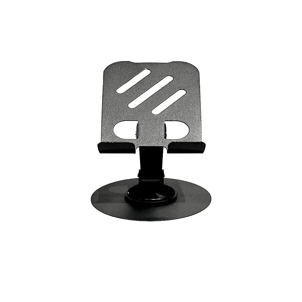 

360 Degrees Collapsible Customization Rotating Portable Phone Holder Adjustable Foldable Phone Stand Steel Accessory for Desk