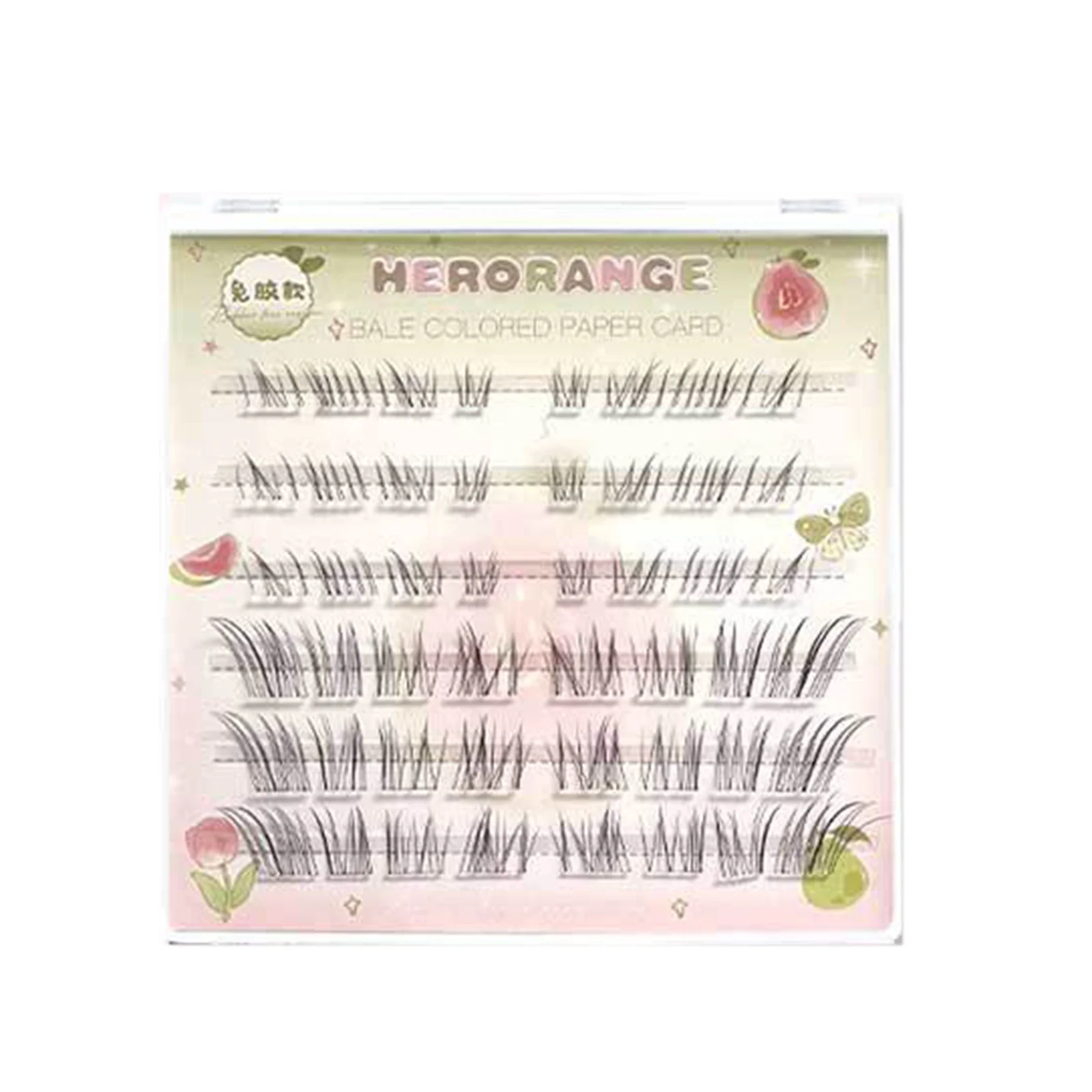 Fox-Style False Eyelashes noglue Natural Looking Upper and Lower Lash Extension set For Women Naturally Enlarging Eyes makeup