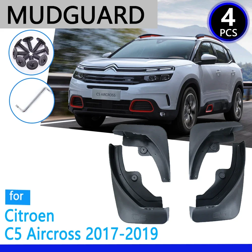 

Mudguards fit for Citroen C5 Aircross 2017 2018 2019 Car Accessories Mudflap Fender Auto Replacement Parts