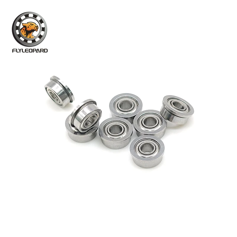 5pcs FR2-5ZZ Flange Bearing 3.175x7.938x3.571mm ABEC-7 FR2-5 Z ZZ 1/8'' by 5/16'' by 9/64'' Inch Size Bearing RIF-518ZZ