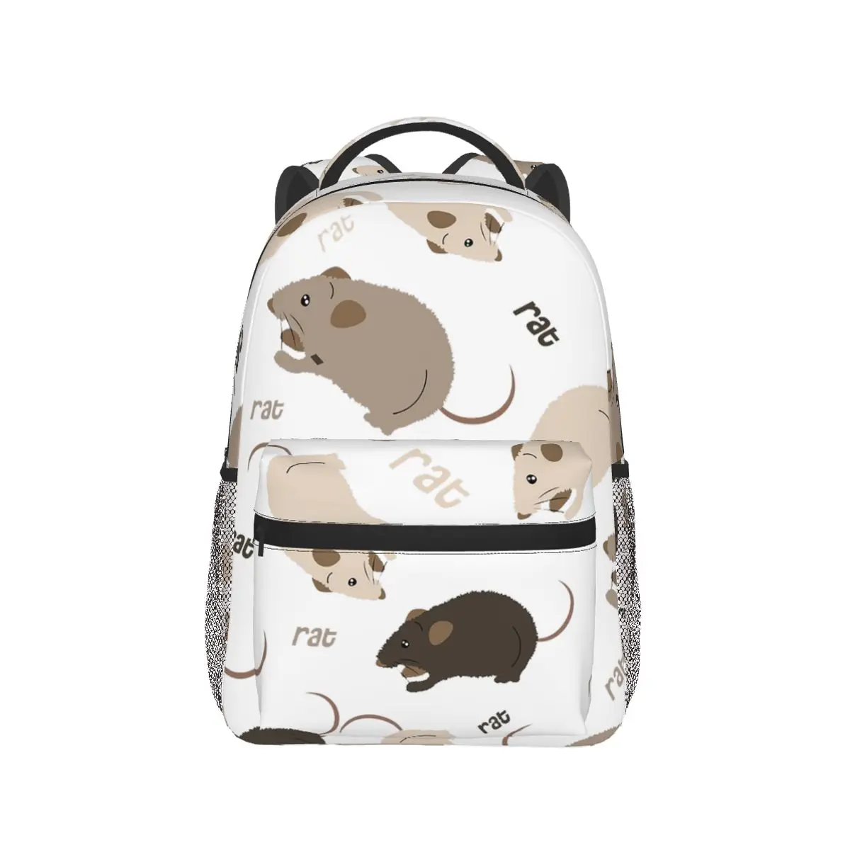 Rat Pattern Backpacks Boys Girls Bookbag Children School Bags Cartoon Laptop Rucksack Shoulder Bag Large Capacity