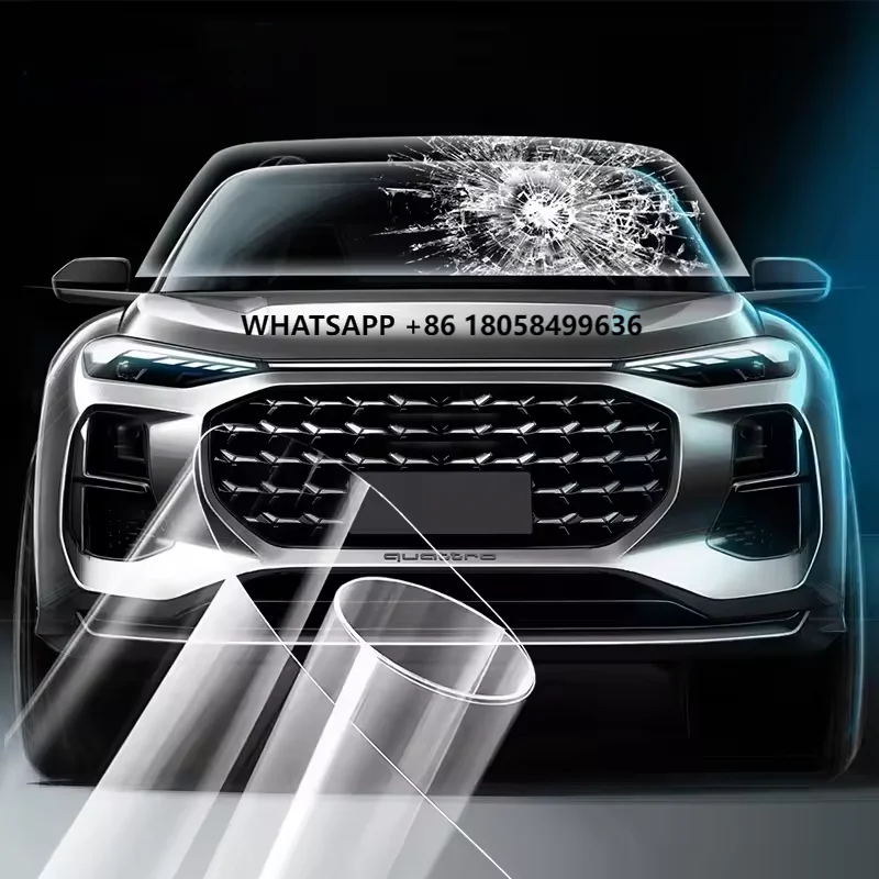 

USA Quality Car Glass Protection Sand Proof Insulfilm High Definition TPU Windshield Film Self Healing Color Changing Function