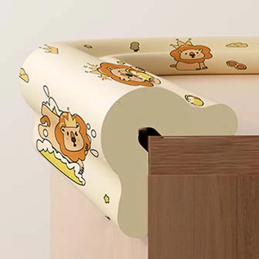 

Kawaii мягкая детская полоса для предотвращения столкновений с героями мультфильмов, бесследный угол NBR, бежевый, розовый, защита от столкновений, угловые стены
