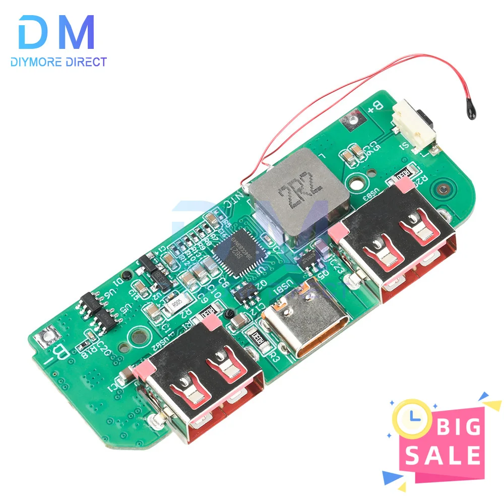 Display digitale a colori TFT da 22,5 W Modulo di ricarica rapida Batteria al litio da 3,7 V Modulo ricaricabile Supporto PD/QC/SCP/VOOC