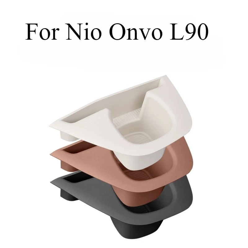 

Для Nio Onvo L90 3-й ряд вкладышей для подстаканников и задние коврики для ящиков для хранения, противоскользящая силиконовая защита для интерьера на заказ