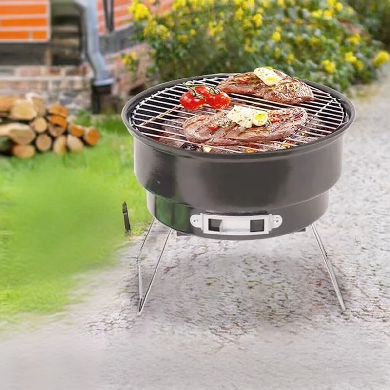 

Protable Outdoors Mini BBQ Grill Portable Stainless Steel BBQ Grill Folding BBQ Grill Barbecue Park Use Camping Beach Picnic