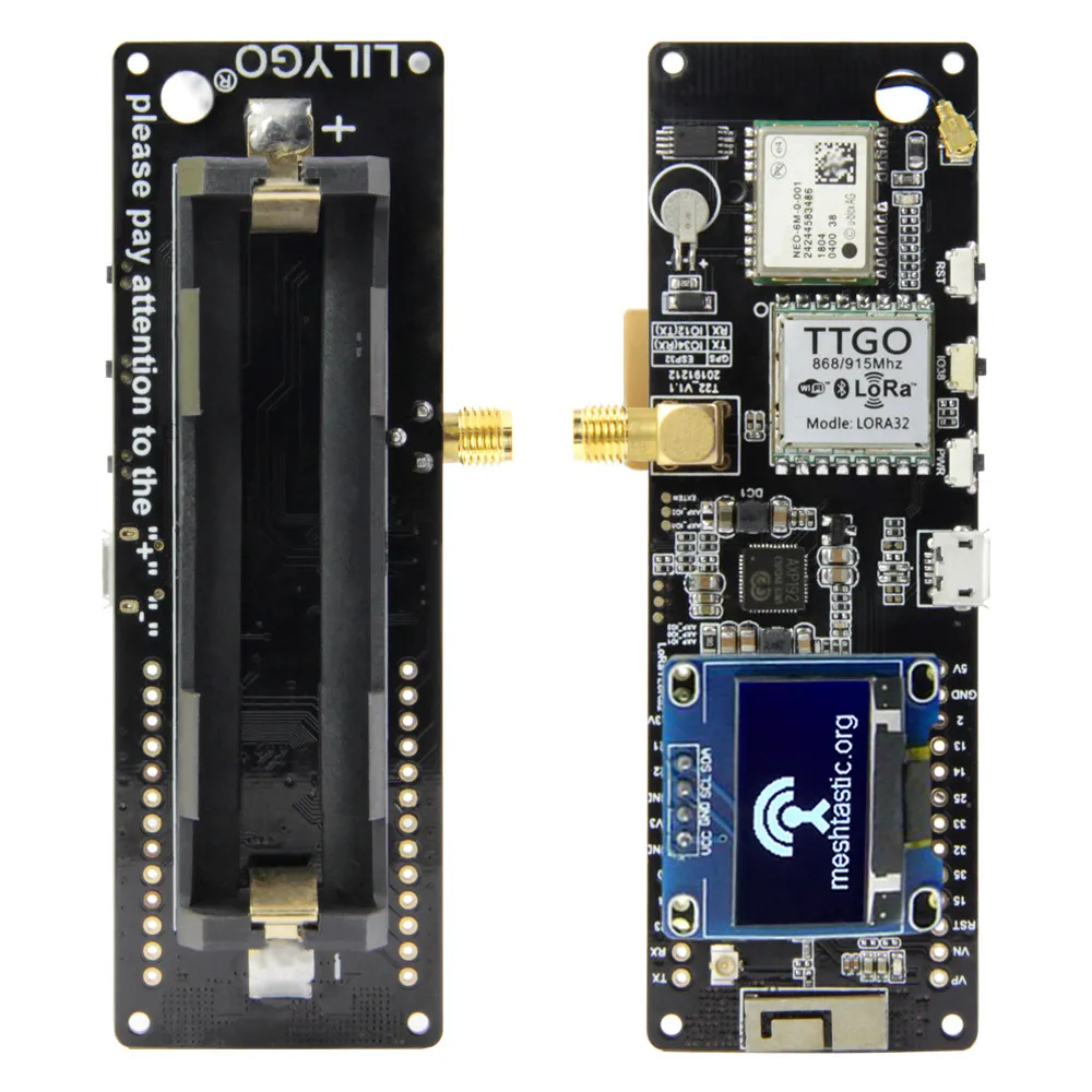 LILYGO Meshtastic T-Beam V1.2 ESP32 LoRa GPS WiFi Bluetooth Placa de desarrollo