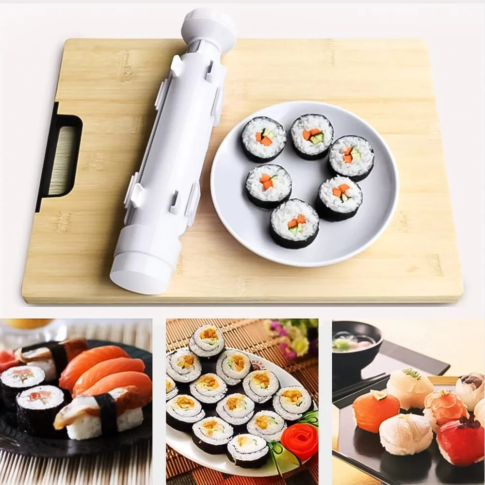 

Sushi Making Machine Kitchen Sushi Tool DIY Sushi Maker Quick Sushi Bazooka Japanese Rolled Rice Meat Mold Bento Accessories 1PC