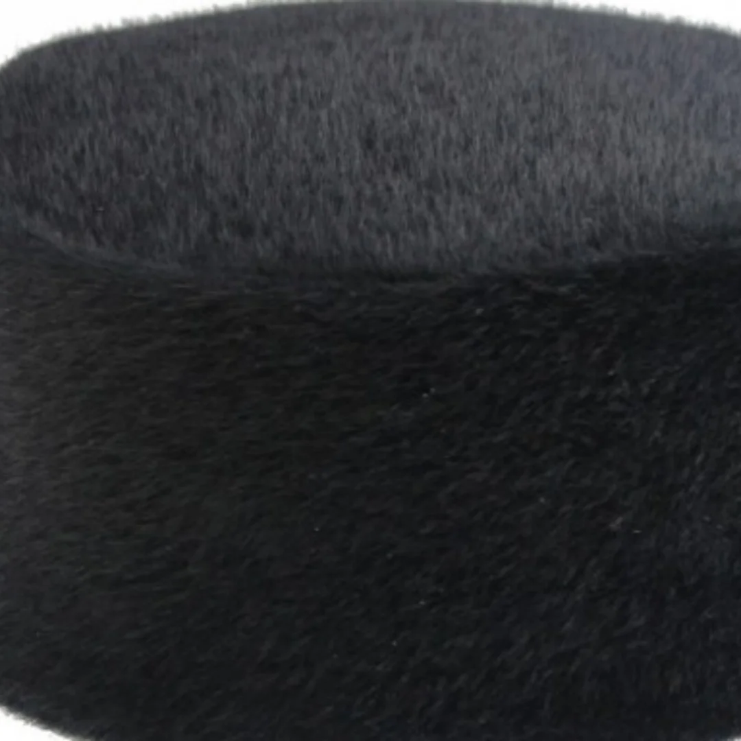 Chapéu Kufi Muçulmano Masculino para Oração, Kofia Islâmica Árabe, Touca de Oração, Gorro, Acessório de Cabeça Árabe, Presente para o Ramadã e Eid, Preto