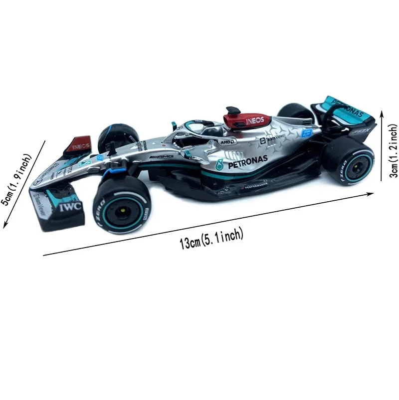 Bburago 1:43 F1 Mercedes-AMG W13 #44 #63 W14-44/77 W10-44/77 W07-44/6 Alloy Toy Car Model Formula Die Cast Models