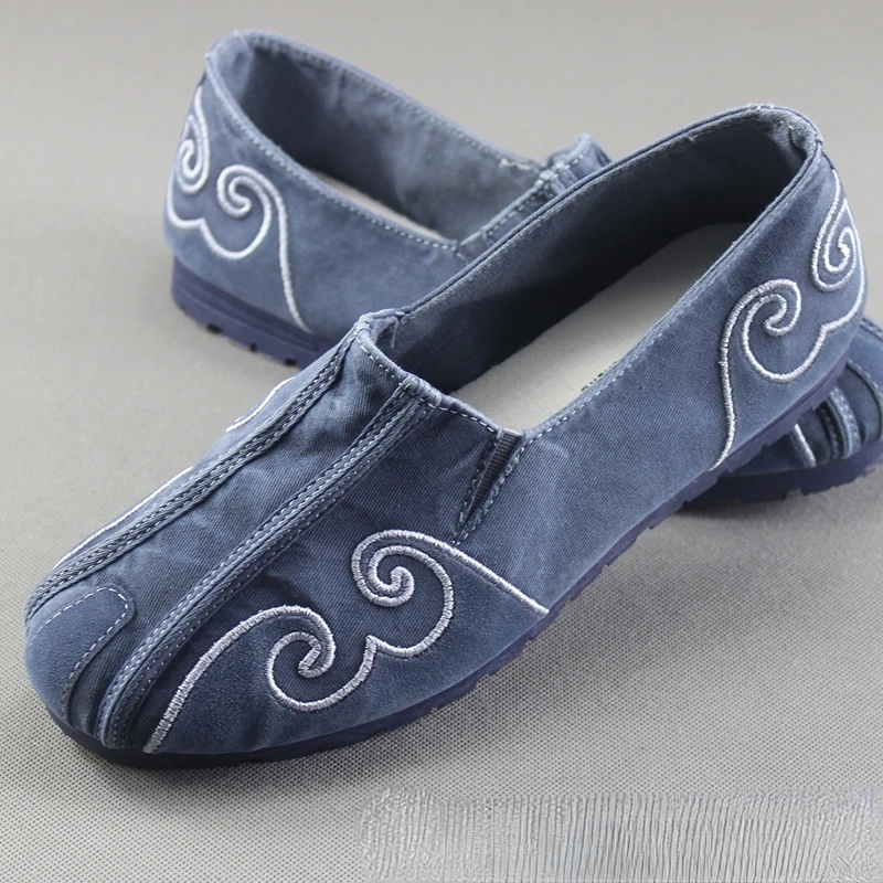 2023 Summer New Style men\'s Singles Shoes Old Beijing Cloth Shoes Denim Canvas Shoes