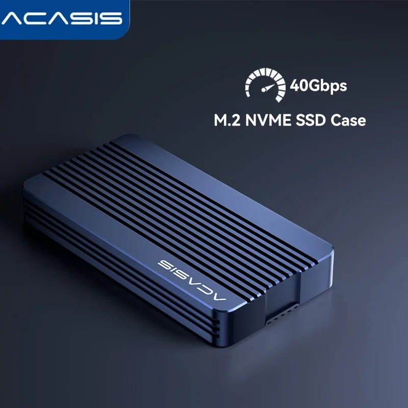 

ACASIS USB-C Thunderbolt 3 SSD Enclosure 40Gbps, NVMe M.2 Case for MacBook, 2500-3000MB/s, Portable External Storage for SSD