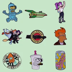 Comedy Comic Movies TV Lapel Pins Ship Bag Enamel Brooch Pin Women Fashion Jewelry Gift Cartoon Badges Drop Shipping Wholesale