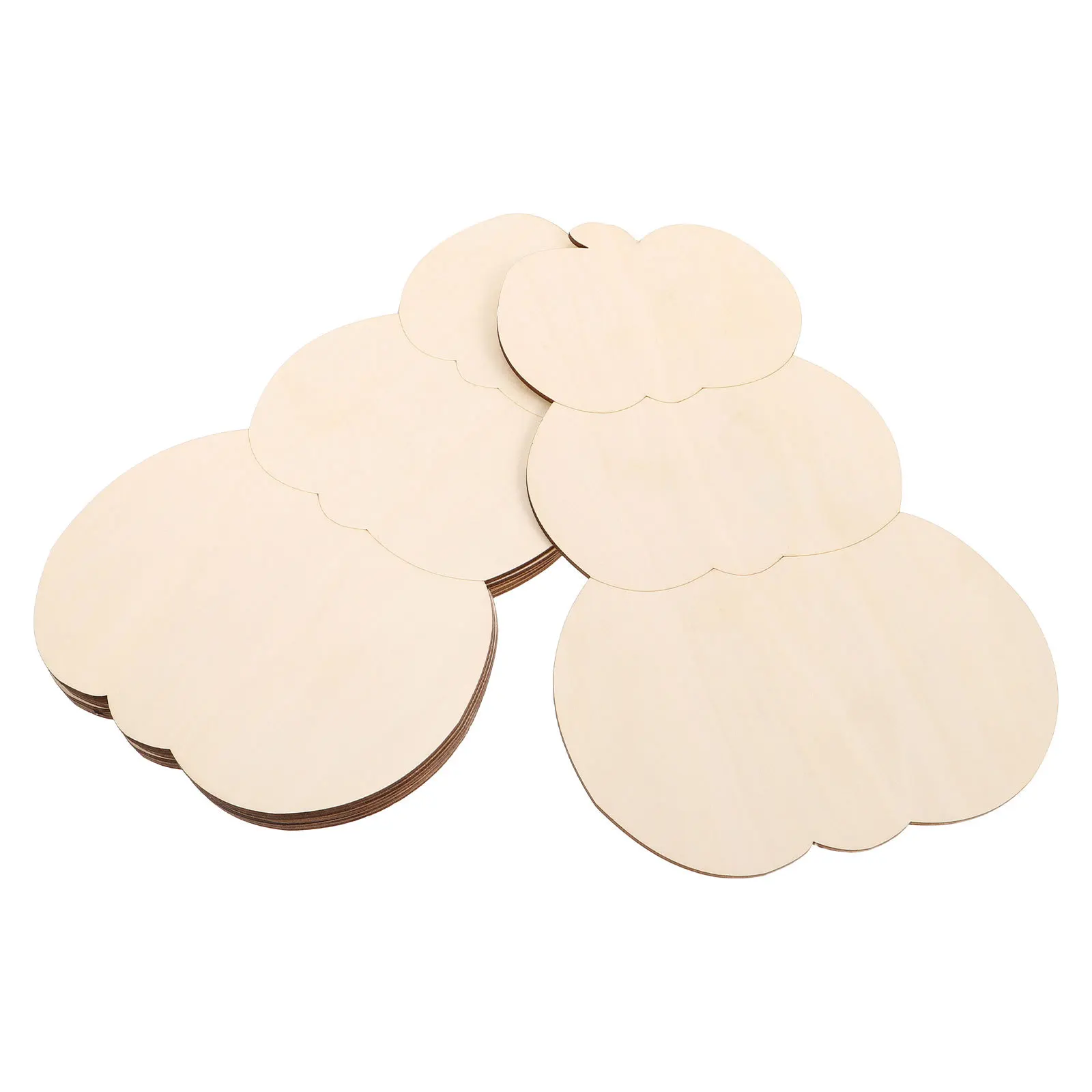 

8Pcs Wooden Pumpkin Shapes Unpainted DIY Fall Pumpkin Cutouts Halloween Thanksgiving Party Decor Painting Craft Supplies