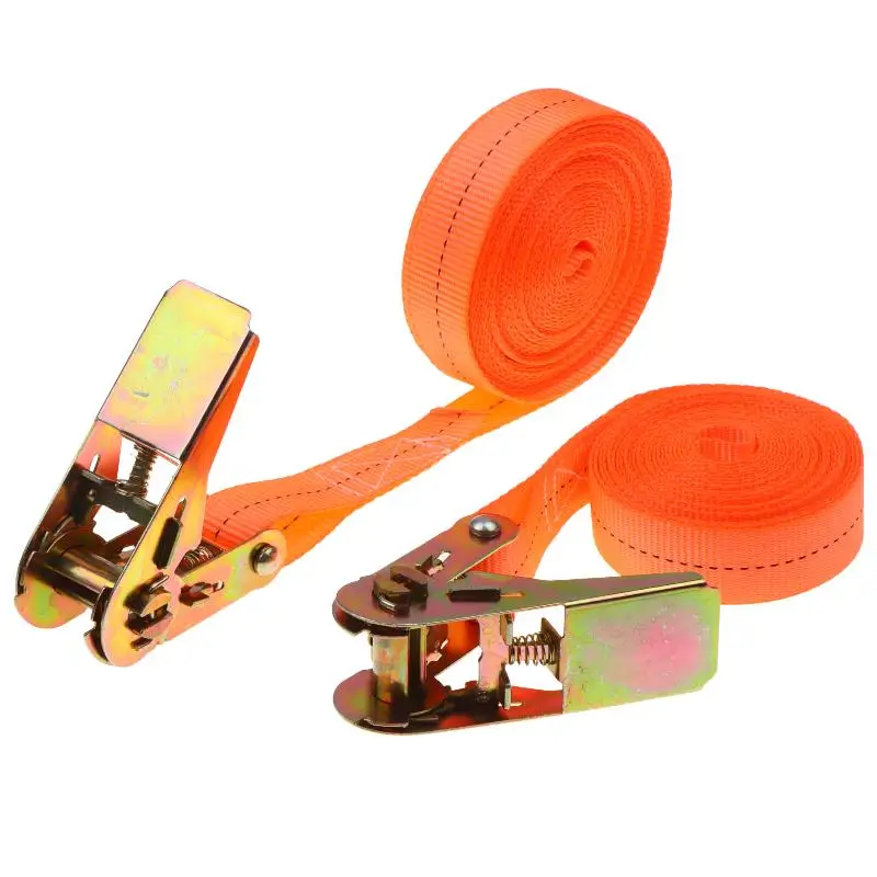 High Performance Ratchet Tie Down Straps Heavy Duty Tough Webbing Metal Buckle for Logistics Cargo Transport