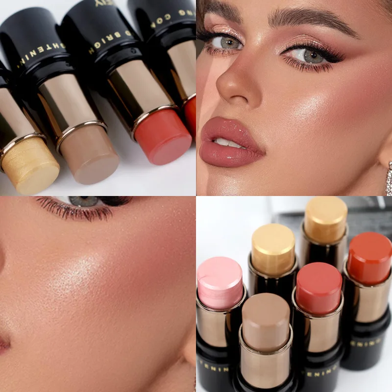 Vibely Gesicht 3d Kontur aufhellende Perle Highlight Stick für Nase Schatten Kontur Schatten erröten Creme