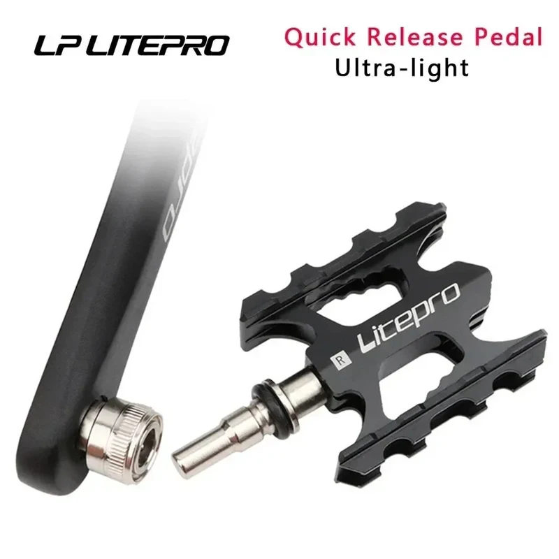 

Быстросъемная педаль складного велосипеда Litepro: сверхлегкий алюминиевый сплав с ЧПУ, нескользящий, быстросъемный для MTB и шоссейных велосипедов