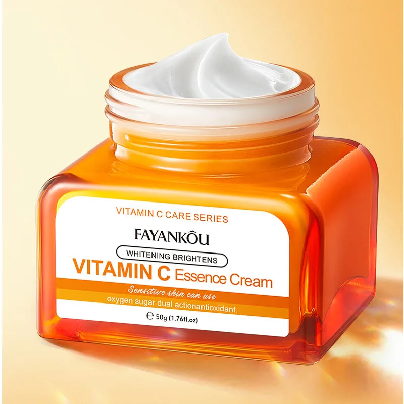 

Vitamin C Face Cream Whitening Cream Moisturizer Anti Aging VC Fade Freckles Spots Remover Brightening Facial Skin Care