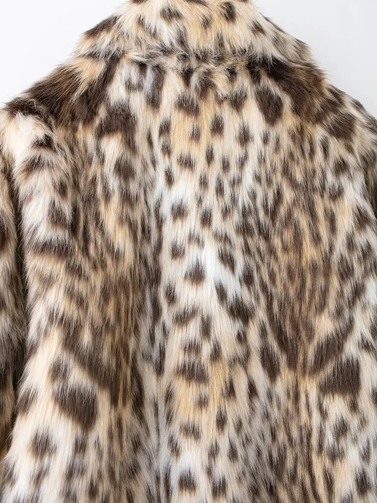 KUCLUT 여성용 따뜻한 인조 모피 재킷, 여성용 버튼 포켓, 턴다운 칼라 코트, 푹신한 겉옷, 겨울