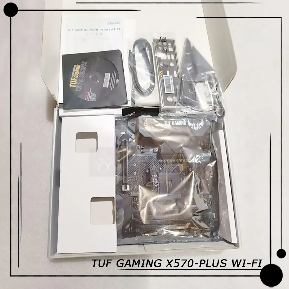 TUF GAMING X570-PLUS WI-FI For ASUS Desktop Motherboard Socket AM4 DDR4 128GB For R5 2600E 9 3900X  Perfect Test Good Quality