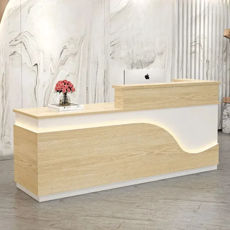 Lectern Simple Aesthetic Reception Desks Counter Cash Professional Entrances Tables Recepcion Salon De Belleza Shop Office Bar