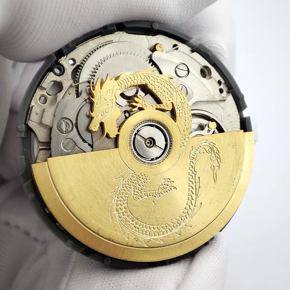 Watch Movement Repair Guard accessories module NH35 Rotor Fit NH34 NH36 NH35 movement Glod Automatic Hammer Steel watch Rotor