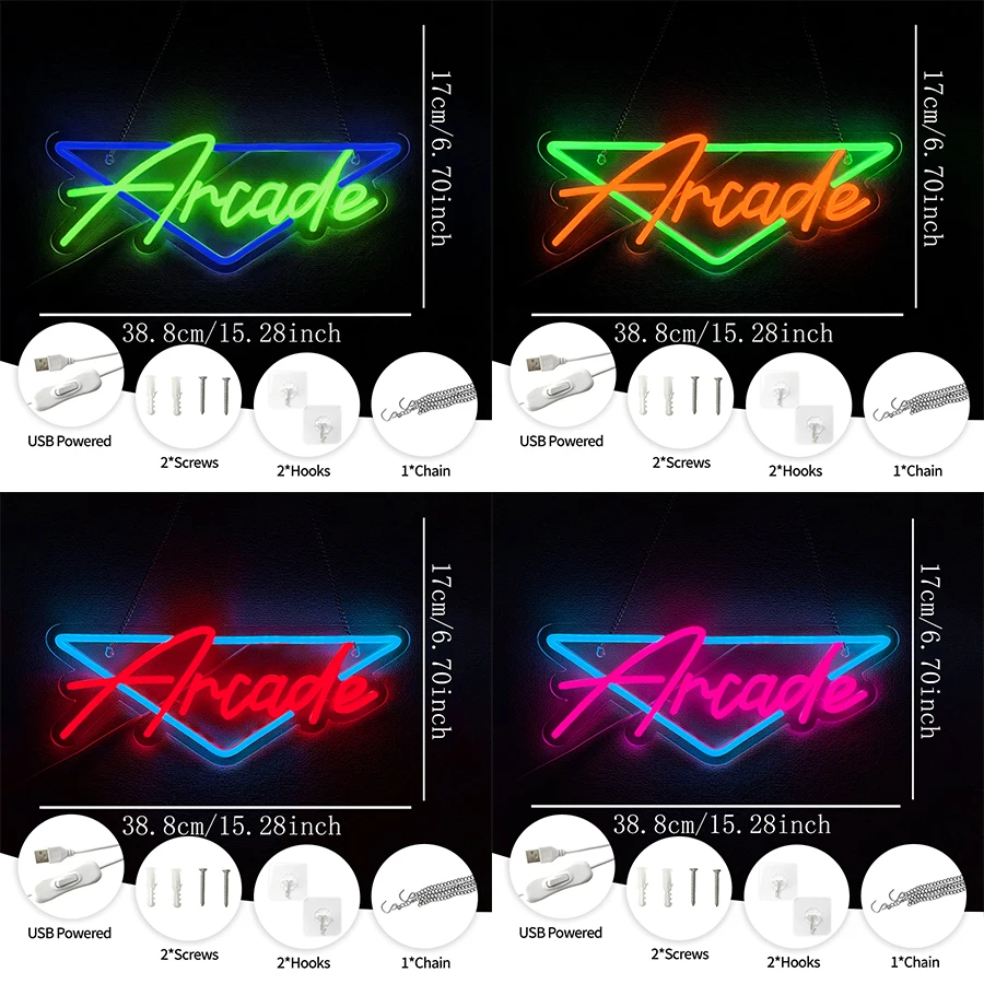 Letrero de neón LED para salas - Party Games Best reseña y precio