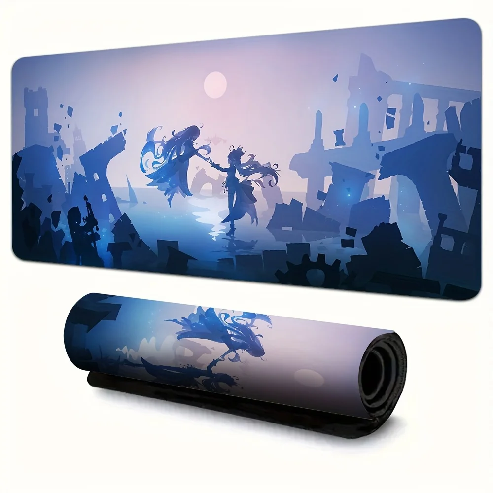 Extended Mouse Pad Premium Desk Mat Precision Cloth Surface Anti Slip Rubber Base for Home Office PC Laptop Work Desk Desk Prote