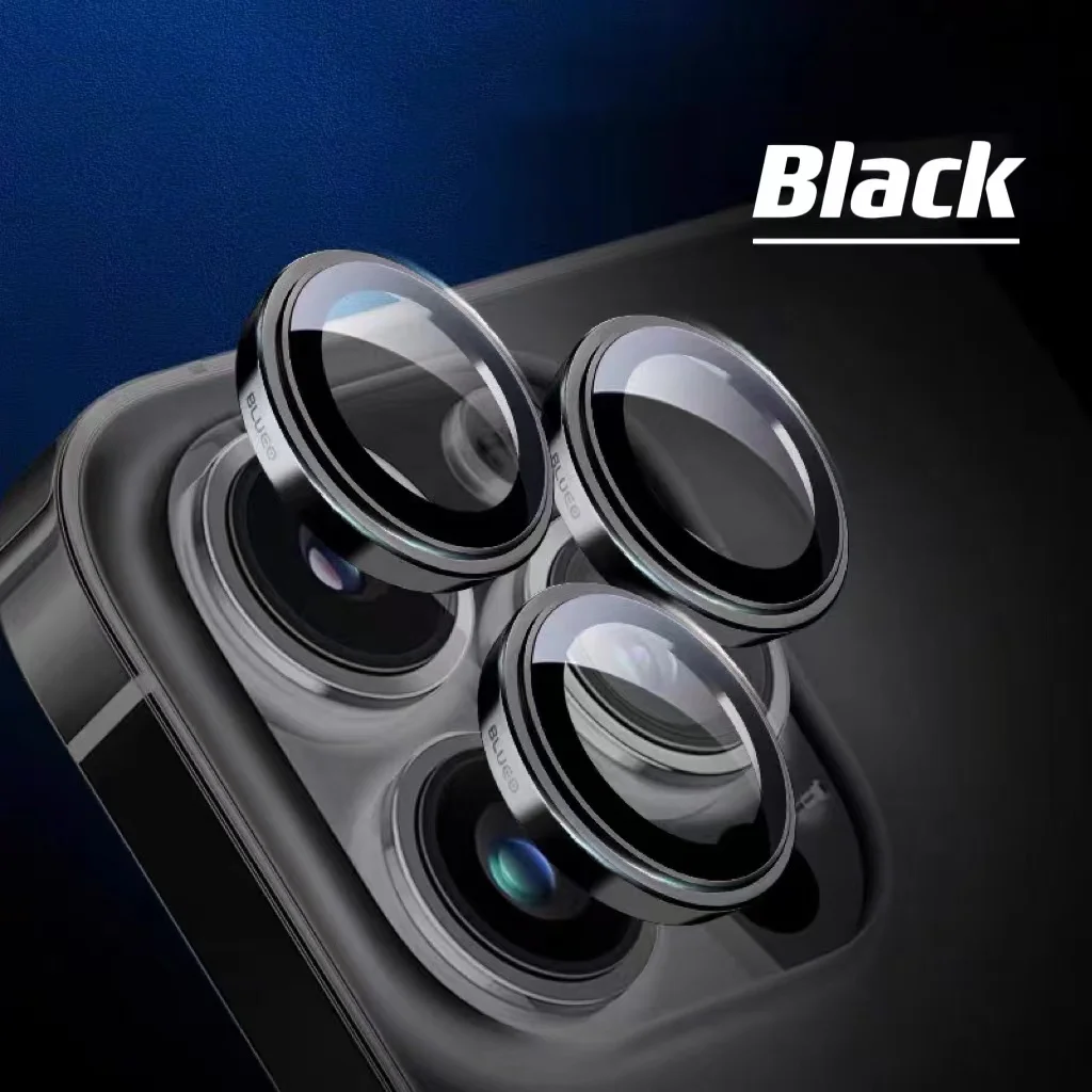2-3pcs Protector Camera For iPhone 15 Pro Max 15 14 Plus Metal with Tempered Glass Full Cover Camera Lens  Orange Protector