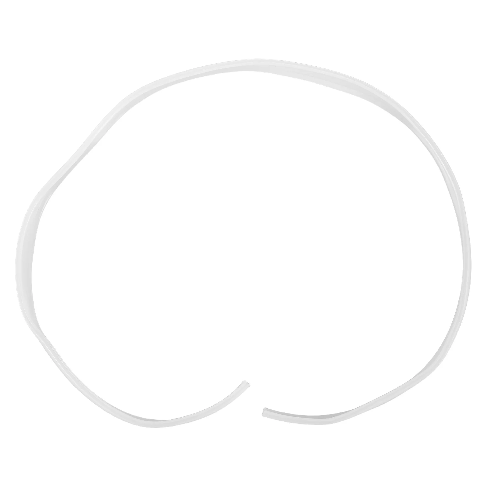 Capa de abajur linear de 39,3 polegadas e 0,63 polegadas - Difusor de canal LED de PVC flexível para iluminação de tira de fita curvada interna e externa