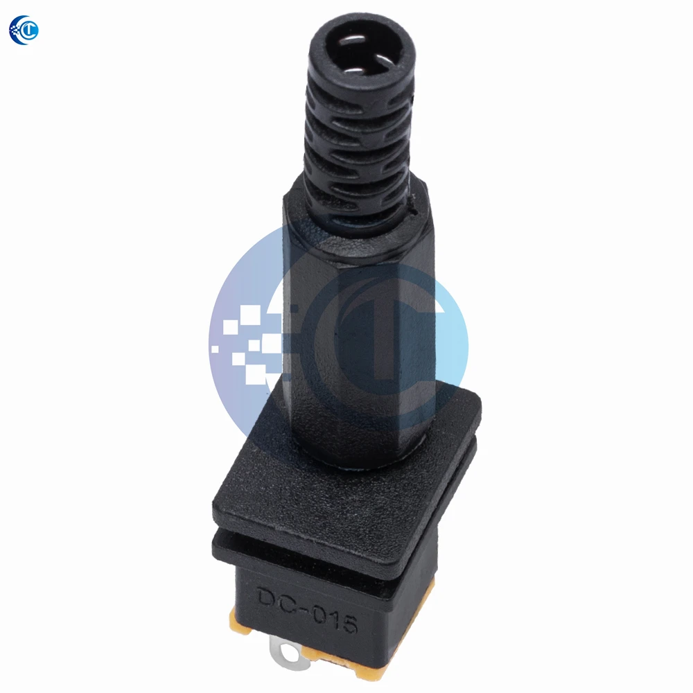 DC‑022 Yellow DC Power Socket 10‑Pack, 5.5×2.1mm Panel‑Mount Power Connector